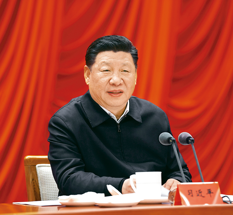 　　2019年1月21日，省部級主要領(lǐng)導(dǎo)干部堅(jiān)持底線思維著力防范化解重大風(fēng)險(xiǎn)專題研討班在中央黨校開班。中共中央總書記、國家主席、中央軍委主席習(xí)近平在開班式上發(fā)表重要講話。 新華社記者 饒愛民/攝